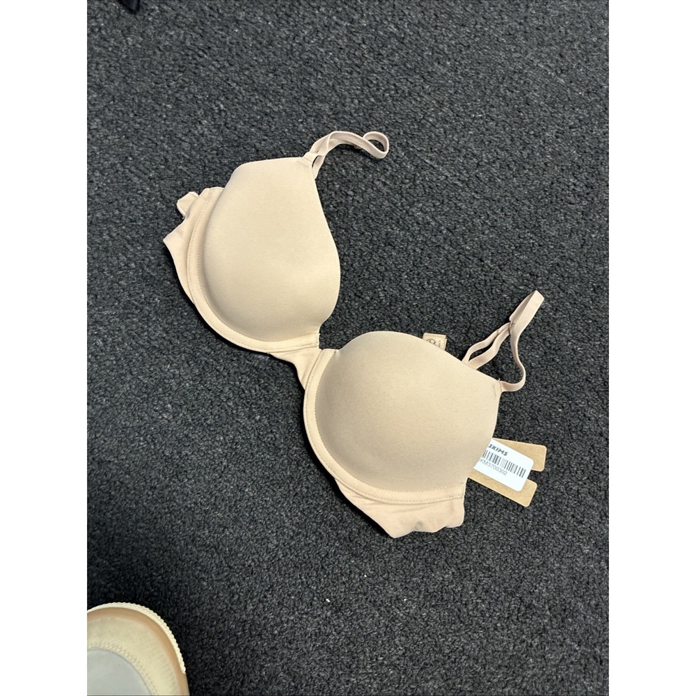Skims Women's Fits Everybody Breathable T-Shirt Bra NN7 Sand Beige SZ 32B NWT